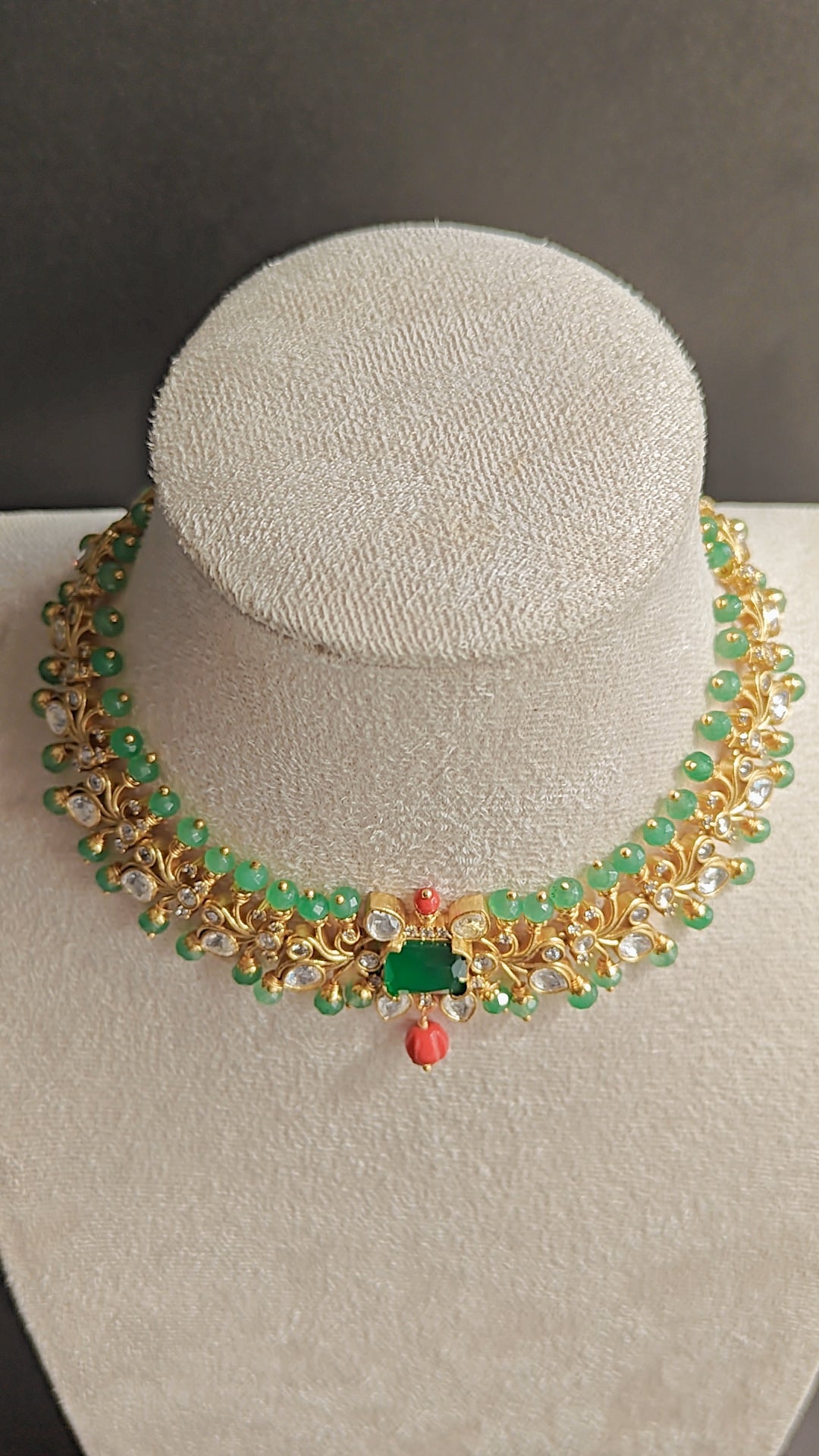 Polki Beads Choker Set