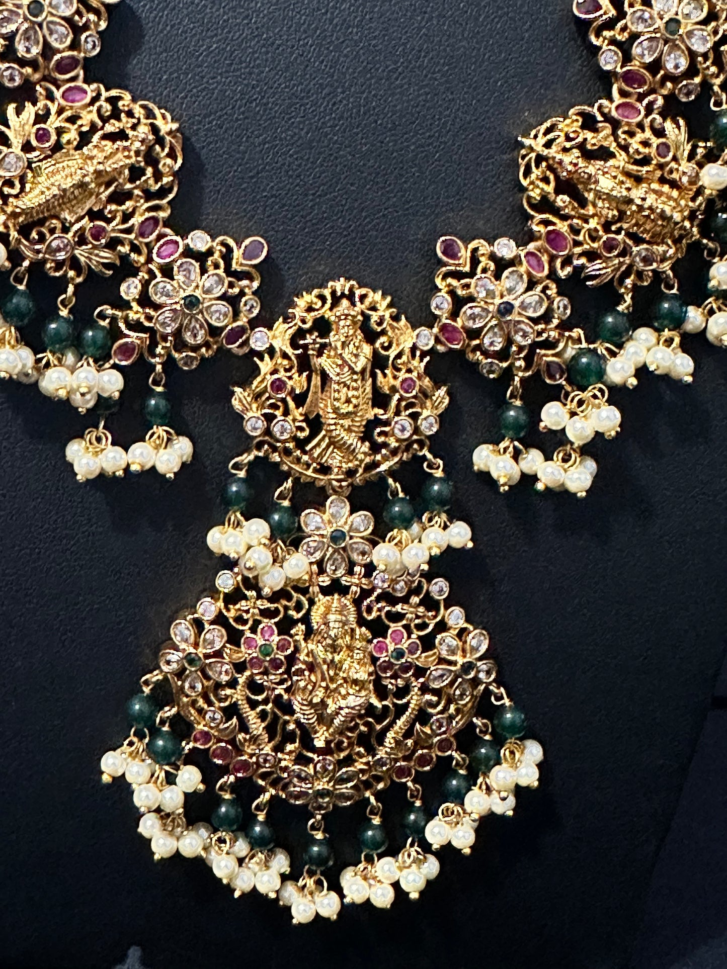 Dashavataram Long Necklace Set