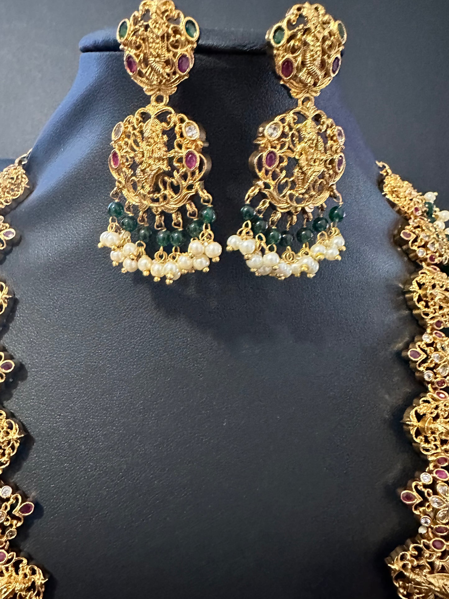 Dashavataram Long Necklace Set
