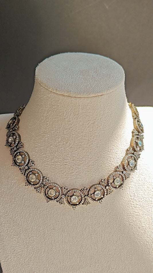 Moissanite Victorian Choker Set