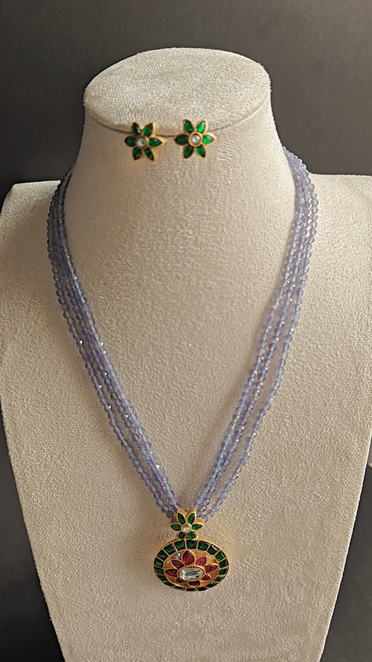 Jadau Kundan Beads Choker Set