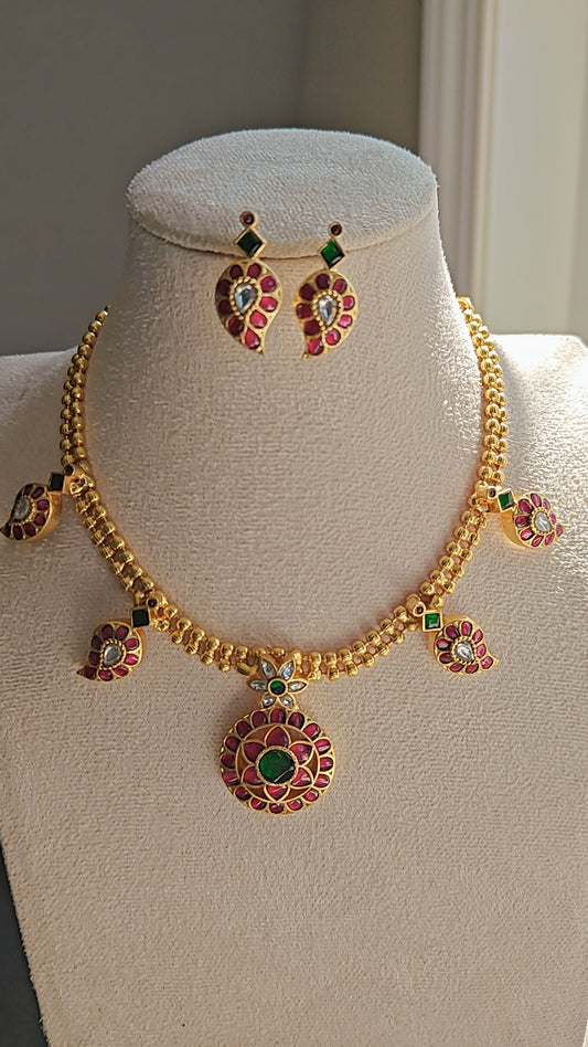 Jadau Kundan Choker Set
