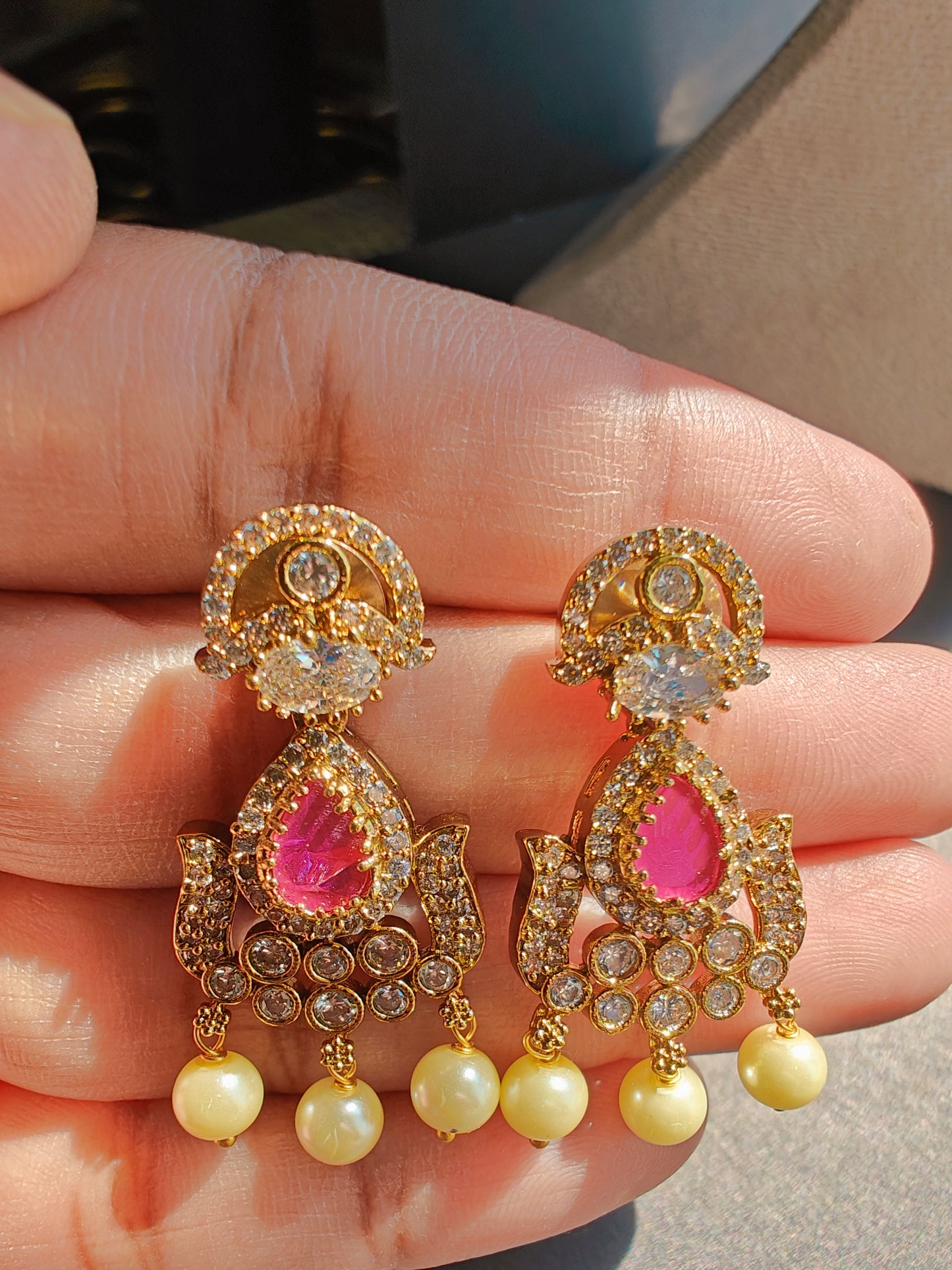 CZ Antique Choker Set