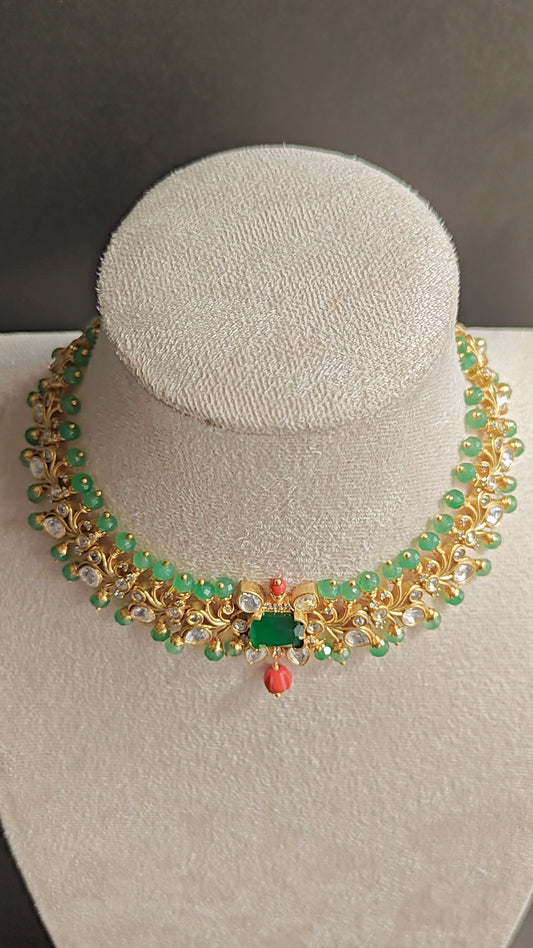Polki Beads Choker Set