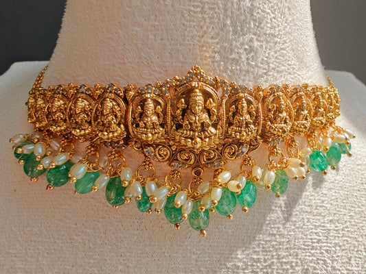 Antique Choker Set with Pearls Beads
