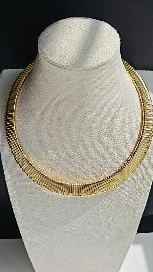 Traditional Gold Replica Kante with Earrings