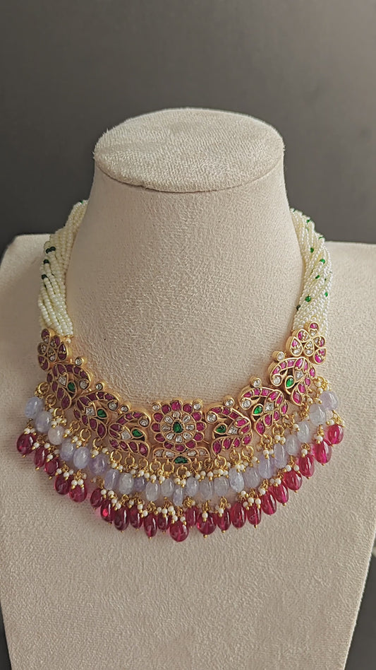 Jadau Kundan Pearl Choker